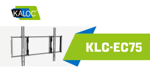Kaloc EC75 32"-80" Fixed Wall Mount Tv Bracket Low Profile Design for Most 26-60 inch LED LCD OLED-4K Flat Screen TVs up to 115lb Ultra Slim Fixed TV Mount with Max VESA 400x400mm Fits 16 inch Wood Stud