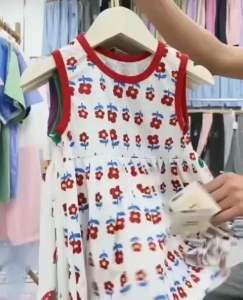 2-5yrs Baby Girl’s Summer Cotton Floral Dress 2-5岁女宝宝夏季棉布料花瓣裙子