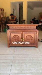 tủ cúng cơm dài 81 sâu 47 cao 61cm gỗ gõ  hương đá ( có nhận đặt màu Sơn theo yêu cầu )