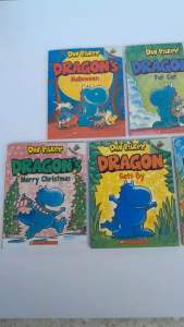 Dragon หนังสือฝึกอ่านภาษาอังกฤษ ระดับ acorn จากผู้เขียน Dav Pilkey เซต 5 เล่ม