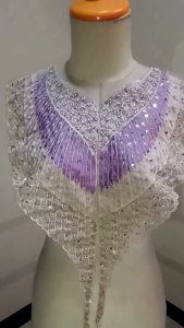 Bordir payet kaftan gamis mewah