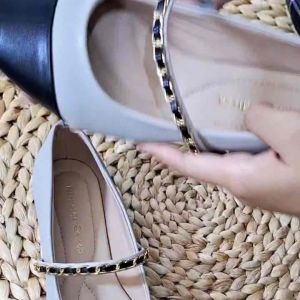 Nicholas Edison Flat Sarah Sepatu Ballerina Rantai terbaru