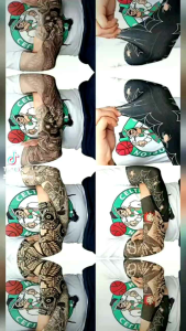 PROMO ISI 12 PASANG MANSET TATO / MANSET TANGAN MOTIF COWOK