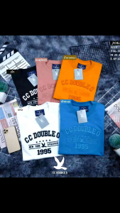 ✨เสื้อยืดแขนสั้น CCOO ผ้าคอตตอน 100% ทรงตรงใส่ได้ทั้งชาย/หญิงS M L XL(No.46)
