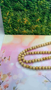 MAHEN CRAFT kalung tasbih kayu kemuning gading C45