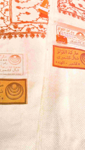 Sorban Kashmiri Rajut Impor Kashmir India Motif Simpel Elegan