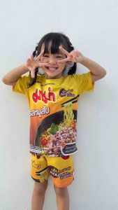 เสื้อมาม่าผู้ใหญ่ มาม่าเด็กNEW !! คอกลม ผ้านิ่มลื่นใส่สบาย ระบายอากาศได้ดี