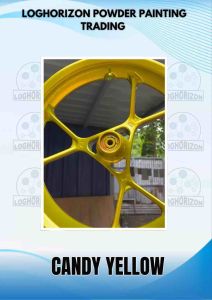 1KG CANDY YELLOW - N21 - POWDER COATING PAINT