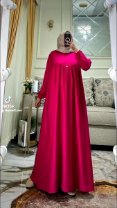 Dress V cantik TERBARU dan Hits mommy kece matt Twill adem