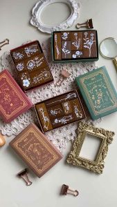 6pcs Stempel Kayu DIY Vintage untuk Journaling & Scrapbooking