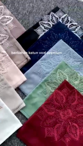 FATHIJAB SQUARE BORDIR PERMATA: Desain Hijab Elegan