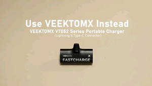 VEGER VEEKTOMX VT052L 5000mAh PD 20W Fast Charger Plug On Mini Power Bank for Iphone 14 13 12 11 XR XS 8 7
