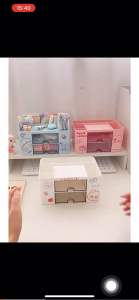 Kệ đựng bút đồ dùng học tập hộp lưu trữ văn phòng phẩm để bàn học sinh dễ thương