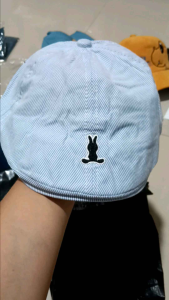 T.I - Topi Baret Pelukis Anak Laki Stripe Berets Flat Hat Import