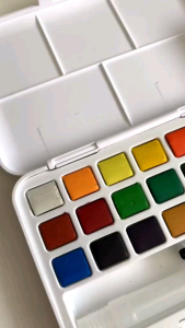 Ori กล่องสีแข็งแรง 💯 12/18/24/36/48 สีน้ำตลับ สีน้ำก้อน สีน้ำโอริ