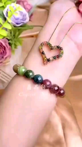 [MY🇲🇾 Ready Stock] 💗🌈碧玺爱心吊坠 + 项链｜Tourmaline Heart Pendant + Necklace ｜人缘桃花 ✦ 情绪疗愈 ✦ 守护心轮 ✦ 爱与喜悦之石｜