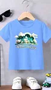 KAOS EID MUBAROK/KAOS MARHABAN/KAOS LEBARAN/KAOS ANAK LAKI LAKI/KAOS ANAK PEREMPUAN