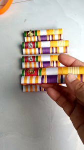 🔥แพรแถบเครื่องราชฯประดับเหรียญย่อ วาระล่าสุด แบบเข็มกลัด แบบหมุดและแบบแม่เหล็ก