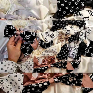 IKAT RAMBUT BRANDED PITA SATIN IMPORT PREMIUM / SCRUNCHIE PITA DOUBLE KOREAN STYLE / KUNCIR RAMBUT PITA BESAR ELEGAN / PONYTAIL RIBBON HAIR TIE / BSR7863