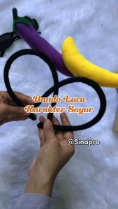 Bando/ Bandana / Bendo Model Buah dan Sayur Untuk Wanita / Akseskoris Rambut  Korean Style Wanita / Bando Cosplay Anak Perempuan Lucu / Bando Korea