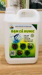 Đạm cá Humic MINH KHÔI BIO | Bật chồi xanh lá cải tạo đất | Kích thích ra rễ | Tăng năng xuất | Chai 1 lít can 5 lít