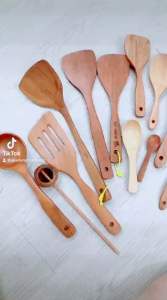 Vá - muỗng gỗ không dính Cao Cấp đủ size