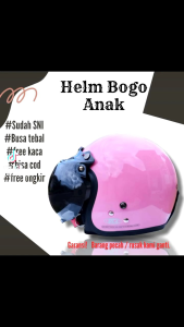 Helm Bogo Anak Laki Laki Perempuan Retro Carkids Classic Kids Junior Untuk Usia 3-10 Tahun Sni Bisa Cod Promo Plus Kaca