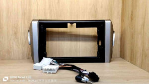 1 bộ mặt dưỡng lắp màn hình androi 9inch kèm bộ dây giắc cắm zin cho xe Toyota Innova 2017~2021 form dáng chuẩn nhựa tốt