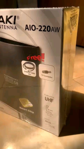 ANTENA TV DIGITAL TOYOSAKI AIO-220AW / ANTENA DIGITAL INDOOR / OUTDOOR TOYOSAKI\\n\\n Apa Itu Antena TV Digital Toyosaki AIO-220AW?\\n\\nAntena TV Digital Toyosaki AIO-220AW adalah pilihan terbaik untuk Anda yang mencari antena digital indoor dan outdoor berkualitas tinggi. Dengan desain yang ramping dan efisien, antena ini dapat digunakan di dalam maupun luar rumah untuk menangkap sinyal TV digital.\\n\\n Spesifikasi Antena TV Digital Toyosaki AIO-220AW\\n\\nBerikut adalah spesifikasi utama dari Antena TV Digital Toyosaki AIO-220AW:\\n\\n- Frekuensi: 470 - 770 MHz\\n- Sensitivitas: ≤ 0.3 dB\\n- Impedansi: 75 Ohm\\n- Daya: ≤ 100 mW\\n- Ukuran: 22 x 20 x 15 cm\\n\\n Keunggulan Antena TV Digital Toyosaki AIO-220AW\\n\\nAntena TV Digital Toyosaki AIO-220AW memiliki beberapa keunggulan yang menjadikannya pilihan ideal untuk Anda:\\n\\n- Dapat digunakan di dalam maupun luar rumah\\n- Desain ramping dan efisien\\n- Sensitivitas tinggi untuk sinyal TV digital\\n- Impedansi standar 75 Ohm\\n\\n Mengapa Memilih Antena TV Digital Indoor & Outdoor?\\n\\nAda beberapa alasan mengapa Anda harus mempertimbangkan untuk menggunakan antena TV digital indoor dan outdoor:\\n\\n Keuntungan Menggunakan Antena TV Digital Indoor\\n\\n- Menyediakan sinyal TV digital yang jernih tanpa perlu menginstal antena eksternal\\n- Desain ramping dan tidak mencolok, cocok untuk diletakkan di dalam rumah\\n- Memudahkan penggunaan dan pengaturan\\n\\n Keuntungan Menggunakan Antena TV Digital Outdoor\\n\\n- Menyediakan sinyal TV digital yang kuat dan stabil\\n- Cocok untuk daerah dengan sinyal TV digital yang lemah\\n- Dapat dipasang di atap atau dinding rumah\\n\\n Cara Memilih Antena TV Digital Berkualitas Tinggi\\n\\nAda beberapa faktor yang perlu diperhatikan saat memilih antena TV digital berkualitas tinggi:\\n\\n Faktor-faktor yang Perlu Diperhatikan Saat Memilih Antena TV Digital\\n\\n- Frekuensi yang didukung oleh antena\\n- Sensitivitas antena untuk menangkap sinyal TV digital\\n- Impedansi antena\\n- Ukuran dan desain antena\\n\\n Tips Memilih Antena TV Digital yang Tepat untuk Rumah Anda\\n\\n- Pertimbangkan lokasi rumah Anda dan sinyal TV digital yang tersedia di daerah tersebut\\n- Pilih antena dengan frekuensi yang sesuai dengan sinyal TV digital di daerah Anda\\n- Pilih antena dengan sensitivitas tinggi untuk menangkap sinyal TV digital dengan baik\\n- Pertimbangkan ukuran dan desain antena yang sesuai dengan kebutuhan Anda\\n\\n Bagaimana Menginstal Antena TV Digital Toyosaki AIO-220AW?\\n\\nBerikut adalah langkah-langkah instalasi Antena TV Digital Toyosaki AIO-220AW:\\n\\n Langkah-langkah Instalasi Antena TV Digital Toyosaki AIO-220AW\\n\\n1. Pilih lokasi yang tepat untuk menempatkan antena\\n2. Pasang antena di dinding atau atap rumah jika menggunakan antena outdoor\\n3. Hubungkan kabel antena ke TV atau receiver\\n4. Atur antena agar mendapatkan sinyal TV digital yang optimal\\n\\n Tips Mengoptimalkan Sinyal Antena TV Digital Toyosaki AIO-220AW\\n\\n- Pilih lokasi yang strategis untuk menempatkan antena\\n- Hindari obstruksi yang dapat mengganggu sinyal TV digital\\n- Atur antena agar menghadap ke arah sumber sinyal TV digital\\n- Gunakan kabel antena berkualitas tinggi untuk mengurangi gangguan sinyal\n}