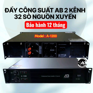 Đẩy công suất 2 kênh 32 sò biến áp xuyến chính hãng bảo hành 12 tháng