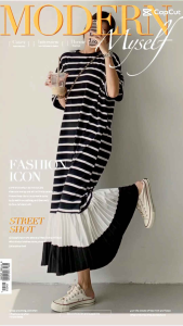 TM 82810 Dress Izumi Drop Waist Import