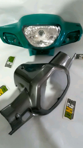 Batok Totok Depan Belakang & Lampu Kepala Suzuki Shogun R 110 New Hijau