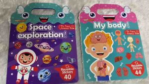 Rubber Sticker/Buku Stiker Anak /Reusable Sticker/ Sticker Activity Book Mainan Edukasi Anak