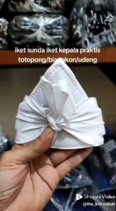 Thekidsroobun iket kepala sunda blangkon sunda totopong makuta wangsa IKET KEPALA SUNDA / IKET KEPALA PRIA KEREN / IKET KEPALA JAWA / UDENG SUNDA / UDENG JAWA / UDENG BALI - KAIN BATIK - mahkota wangsa allsize TOTOPONG