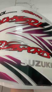 Bộ tem Suzuki Sport 110 màu xanh nhớt hàng nhập Thái Lan chất lượng cao dành trang trí riêng cho dòng xe này tem in lụa màu sắc cực đẹp và bềngiá bán cực tốt bán lẻ như bán sỉ Liên hệ gặp hải Ðịa chỉ