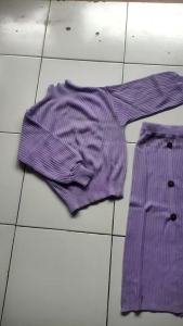 SETELAN ROK RAJUT ANAK/KEKINIAN ONE SET SETELAN RAJUT ANAK