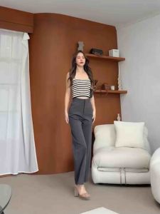 New 🎊 2023 รุ่นทอลลี่ กางเกงขากระบอก #รูปลักษณ์ทอลลี่ ทรงตรง ขากระบอก ผ้าโรเชฟ