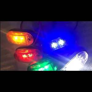 Lori LED Side Lamp 12-24V White Yellow Red Blue Green Side Marker Signal Light Aksesori