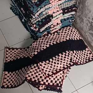 Keset Anyam Anti Slip Bahan Kain Majun