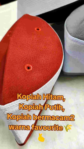 Kopiah Putih Kopiah Hitam Kopiah imam kopiah tahfiz Kopiah madrasah Kopiah murah Kopiah rendah kopiah logo haji ready stok