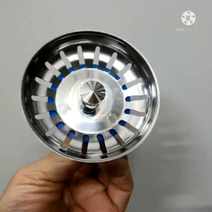 INOX 304 Nắp Chặn Rác Bồn Rửa Chén Đường Kính 80mm