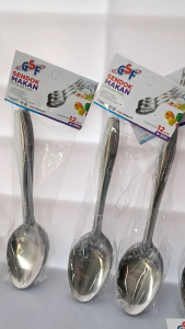 (12 pcs) sendok makan sendok gsf sendok makan stainless steel garpu