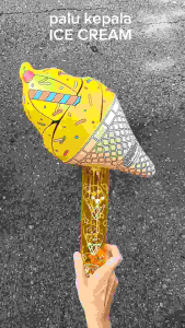 Mainan Tiup Palu Kepala Ice Cream: Mainan Anak Outdoor & Edukatif