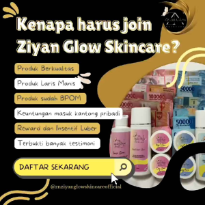 Paket Zn Ziyan Glow Skincare plus Booster Serum /original Aman bumil busui BPOM / Nglow / jiyanglow