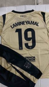 JERSEY LAMINE YAMAL AWAY TERBARU 2025/2026 untuk anak usia 5 sampai 12 tahun