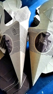 Paper cone kentang goreng curly / kemasan kentang goreng curly / wadah churos