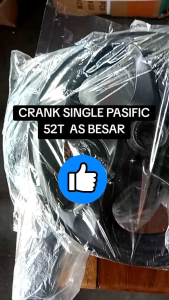 CRANK SINGLE SEPEDA FIXIE / MTB 52 T PASIFIC