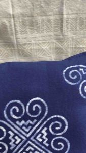 Vỏ gối vuông 45x45cm nhuộm chàm vẽ sáp ong Batik cao cấp giá tại xưởng