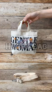 Tas Tote/Tas Selempang Wanita Size Mini Kanvas