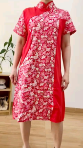 ECLAIRE 003 Dress Mini  Shortsleeves Imlek Lunar CNY Cheongsam Pesta Kondangan Etnis Import 0993